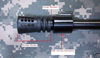 Ruger 10/22 Threaded Barrel End, plain to 1/2 28 TPI   Made in the U.S 