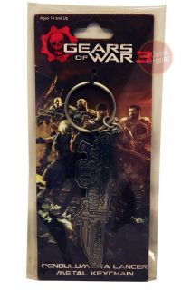 GEARS OF WAR 3 Pendulum Era Lancer Metal Key Chain keyring keychain 