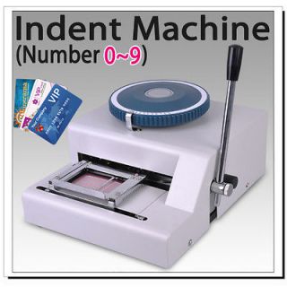   Indentor Indenting Machine Stamping PVC Credit ID Magnetic Card 10
