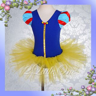 Snow White Girl Ballet Tutu Dance Fancy Costume Pageant Dress Size 4 5 