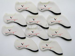 10 nike vr iron covers white golf neoprene headcovers one