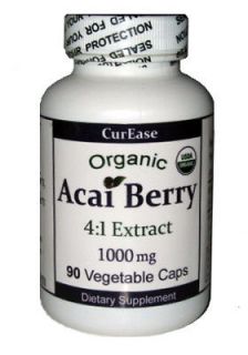 organic pure acai berry extract 1000mg burn slim 90 cap  10 