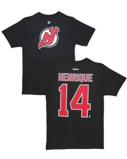   Devils Adam Henrique Black Name and Number Jersey T Shirt Player Tee