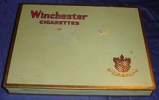 RK077 Vtg Imperial Tobacco Co Winchester Cigarette Tin Can Flat 50s
