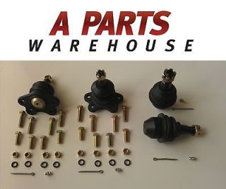 BALL JOINTS 2 UPPER & 2 LOWER BRAND NEW 1 YEAR WARRANTY 4X4 4WD 