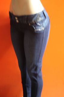   cola only jeans dark blue pushup stiching skinny denim jeans size3 15