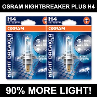 OSRAM NIGHTBREAKER PLUS H4 HEADLIGHT BULBS HONDA CBR600 F3 1995  1998