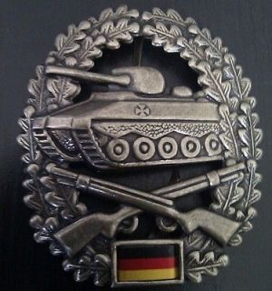 No075) German Bundeswehr beret cap badge PANZER GRENADIER Iron Cross