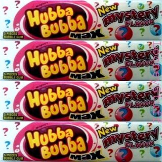 HUBBA BUBBA MAX MYSTERY FLAVOR BUBBLE GUM   1 Box   18 5 Piece Packs