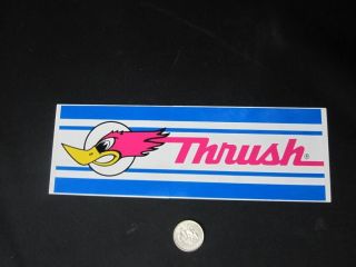 Vintage Thrush Muffler Racing Toolbox Sticker/Decal **COOL 