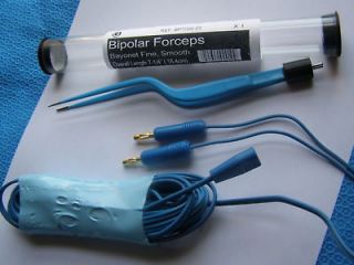 New) Bipolar Bayonet Forceps ReUsable Electrosurgica​l Instruments 