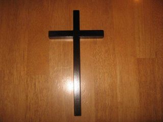 plain simple and elegant 10 inch wood wall cross time