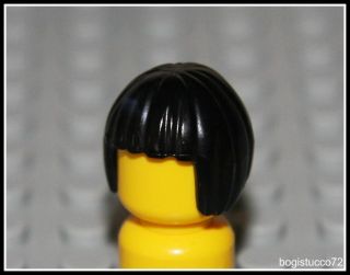 Lego Ninjago x1 Black Short Female Hair ★ Ninja Nya Bob Cut Girl 