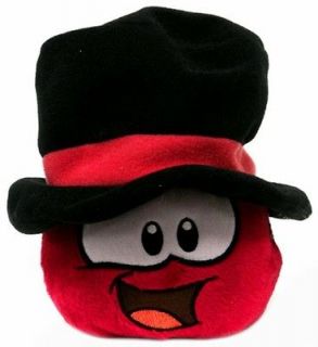 Club Penguin Red Puffle Series 11 with Black Top Hat Unused Coin 