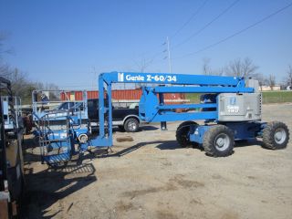 1999 genie z 60 34 4x4 60 articulated manlift w