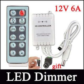 LED Strip Light Dimmer Brightness Adjustable Control 5V 24V 6A &Female 