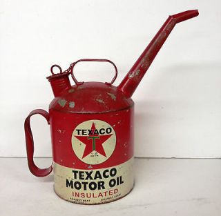 Vintage Repica Texaco Motor Oil Gasoline Can Spout Gas Station Pump 