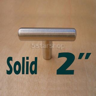 Newly listed 2 Stainless steel Kitchen Cabinet T Pull Handle knob