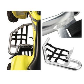 Nerf Bars Silver With Black Webbing Fits: 2006,To 2011 YAMAHA, RAPTOR 