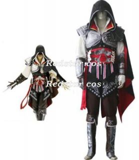 assassin s creed ii 2 ezio cosplay costume black outfit