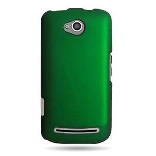 GREEN RUBBERIZED HARD PHONE COVER CASE FOR METRO PCS Coolpad QUATTRO 