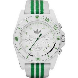 adidas adh2667 stockholm white green chronograph watch