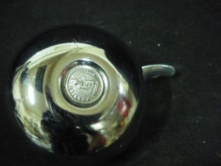 VINTAGE RALEIGH BICYCLE Bell CHROME 7.5cm with Ser RALEIGH Logo NOS 