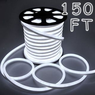 150 Cool White Led Outdoor Neon Rope Light Decorative Holiday Flex 