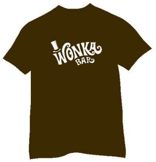 willy wonka bar logo 70s classic movie retro t shirt