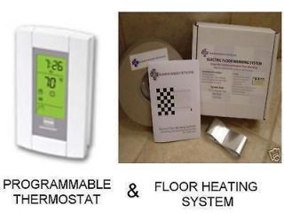 electric floor tile heating system thermostat 15sqft 15 sqft floor 