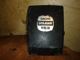 SACHS DOLMAR 153 CHAINSAW TOP AIR FILTER COVER PART NAME TAG GOOD USED