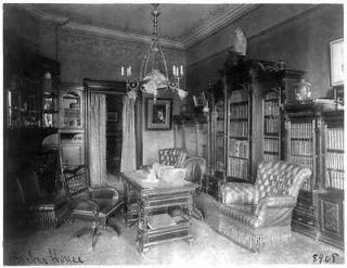 Barber House,Belmont,Washington,D.C.,1890s,Library,Frances Johnston 