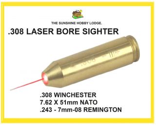 62 X 51mm NATO Round Bore Sighter Winchester .308 Laser Boresighter 