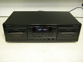 newly listed denon drw 585 dual cassette deck drw585 time