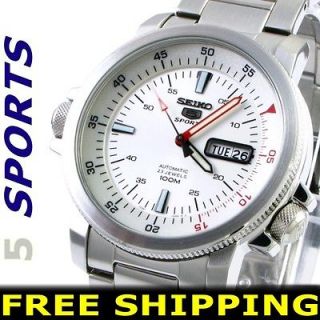 Seiko Men 5 Automatic 7S36 100M Sport Watch NEW +Warranty SNZJ53 