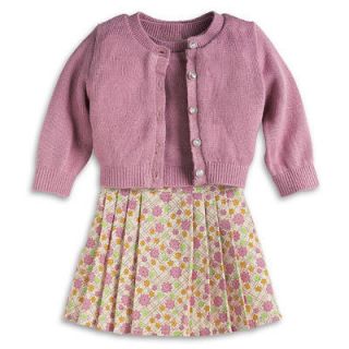 Kit American Girl Doll Meet Kit Sweater & Skirt Outfit 3Pcs NEW
