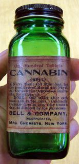 CANNABIS INDICA JAR Marijuana Bottle Dental Apothecary Duraglas 420 