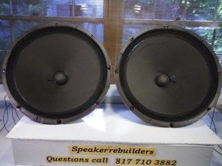   listed Pair of Heppner woofers 15 inch 4 ohm H. H. Scott SP C0 338