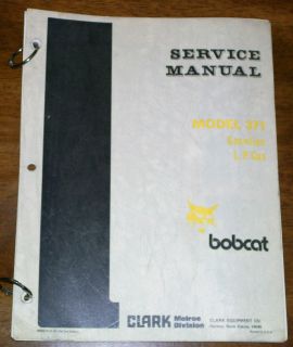 bobcat 371 loader service manual time left $ 65 00