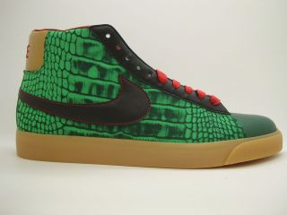 375723 301] Mens Nike Blazer Mid Premium Team Green Black Varsity Red 