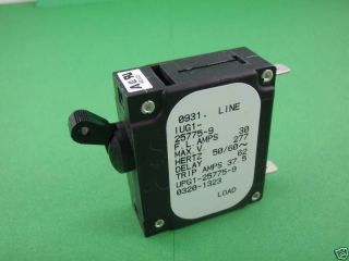 onan rv generator 30 amp circuit breaker 320 1323 time