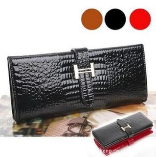 Women Clutch Soft Crocodile Real Leather Bag Wallet/Purse Card Money 