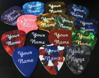 Newly listed 20 Personalized Guitar Picks, Imprinted with Metallic 