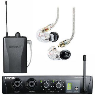 NEW Shure PSM200 w/SE215, P2TR215CL, Wireless In Ear Monitoring System 