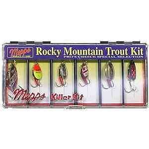 New Mepps Rocky Mountain Trout Killer Kit   6 Assorted Spinner Baits 