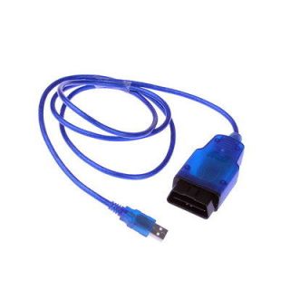 USB OBD II 2 KKL 409.1 OBD2 Cable VAG COM For VW/AUDI Blue
