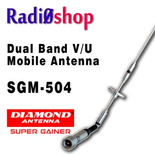 diamond sgm 504 vhf uhf dual band mobile antenna time