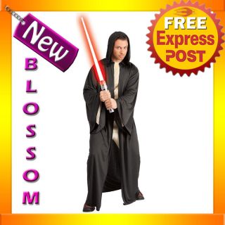 C339 Mens Star Wars Hooded Economy Sith Robe Halloween Costume