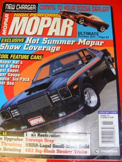 MOPAR, Nov 1999 STORIES Six Pack Super Bee, Chassis Detailing 