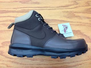 NEW NIKE MANOA ACG BOOTS BROWN LEATHER MESH RETRO WORK HIKING AM 